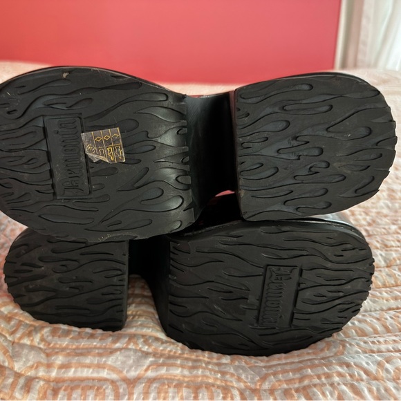 Demonia CAMEL-103 Black Patent Platform Mary Janes Shoes. - Picture 4 of 14